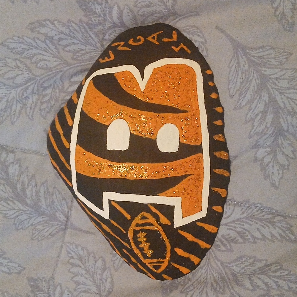 Cincinnati Bengals Hand-Painted Sea Shell